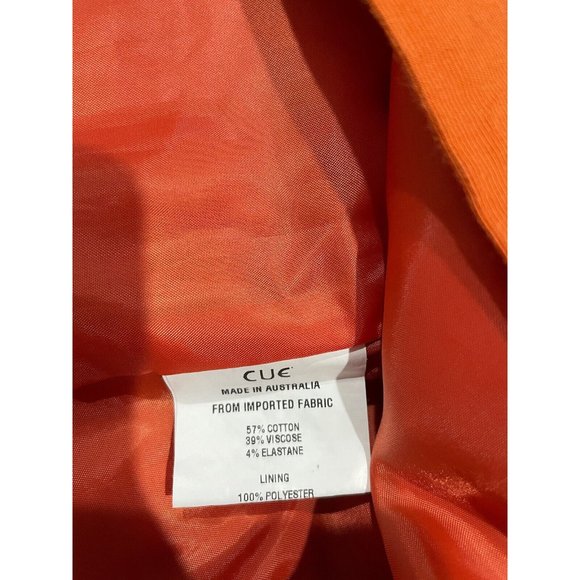 Cue Orange Mini Skirt Size 14 - Picture 6 of 6